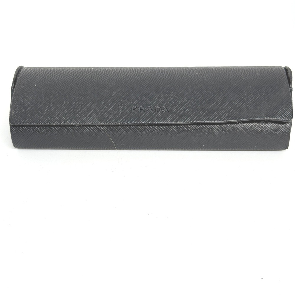 Prada Black Saffiano Leather Glasses Case Eyeglasses Sunglasses Holder Box‎